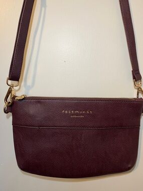 Rosemunde Burgundy Vegan Leather Crossbody bag